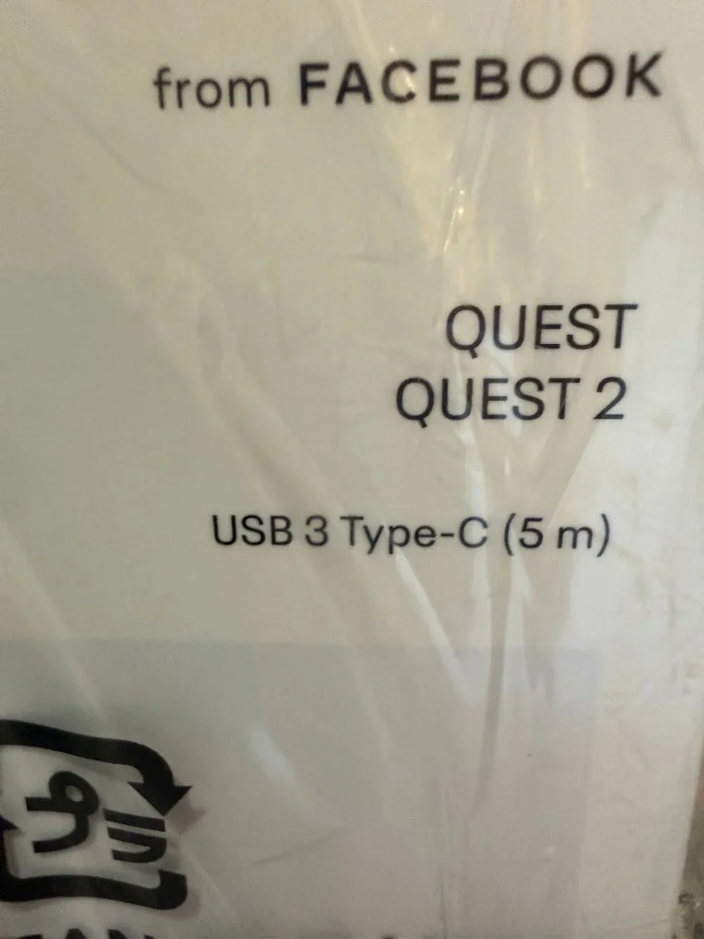 Oculus Link Cable (PC VR) Quest/Quest 2 - NEW